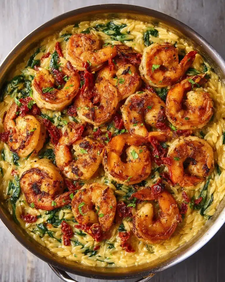 One Pot Marry Me Shrimp and Orzo Pasta Recipe