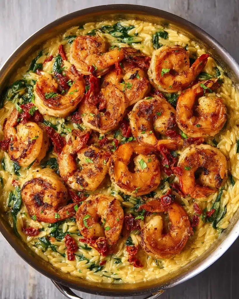 One Pot Marry Me Shrimp and Orzo Pasta Recipe