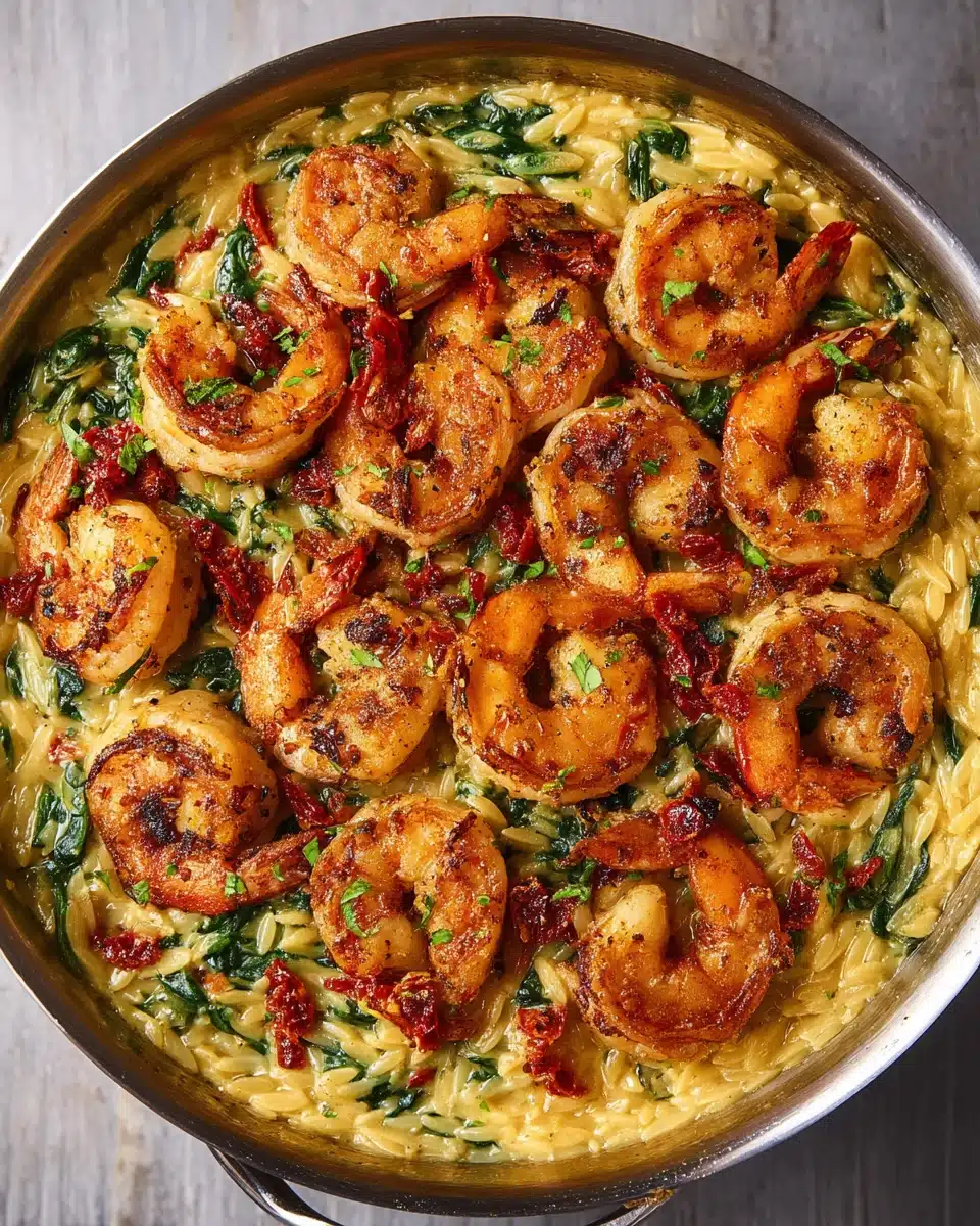 One Pot Marry Me Shrimp and Orzo Pasta Recipe