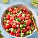Watermelon Salad with Feta Cucumber and Mint Recipe