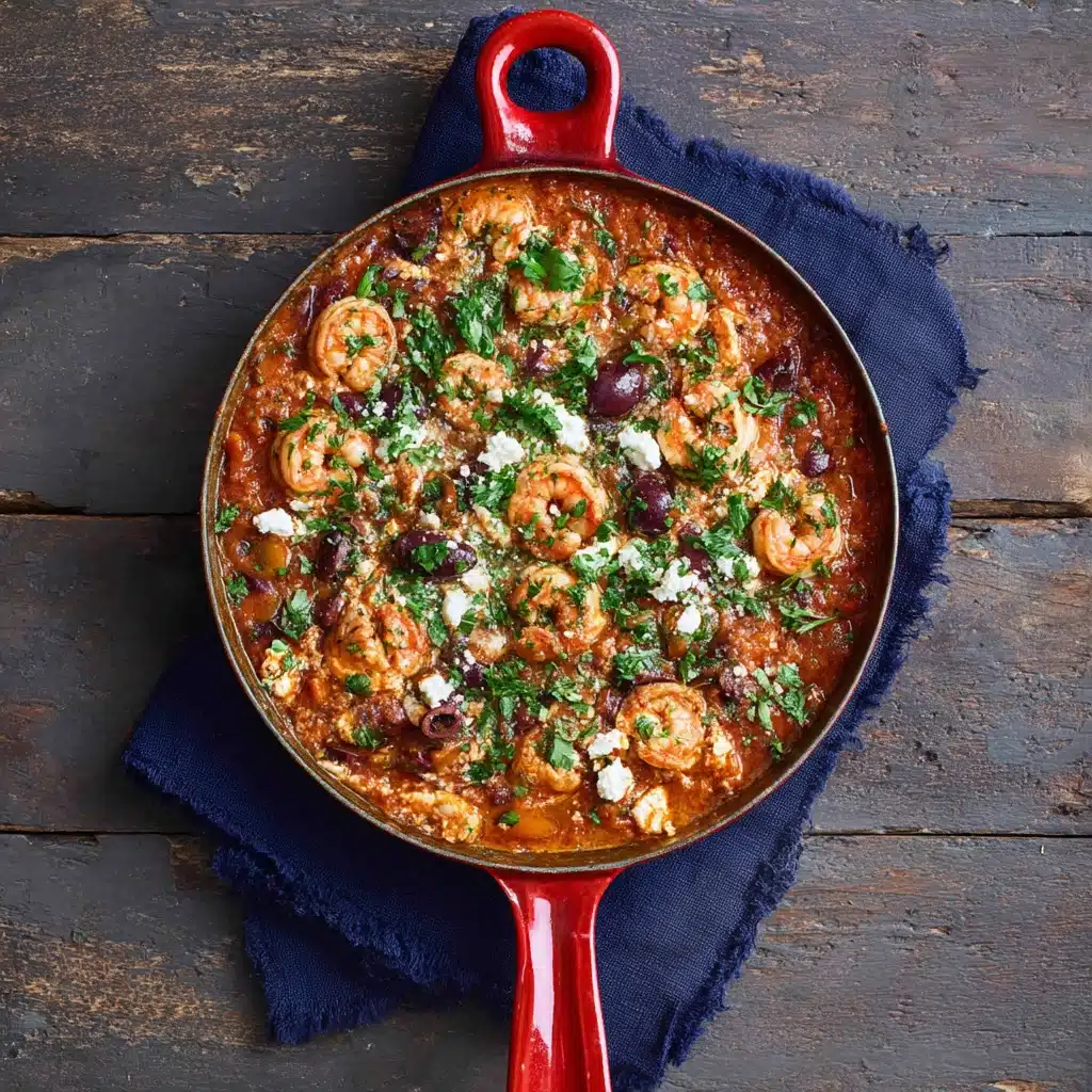 Greek Shrimp with Tomatoes and Feta Recipe - Recipe Image
