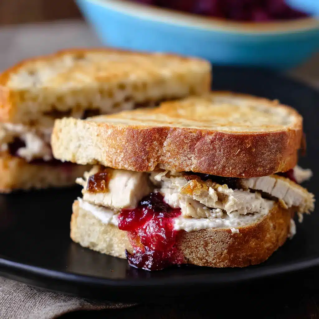 Leftover Turkey Sandwich with all Thanksgiving flavours Recipe - Recipe Image