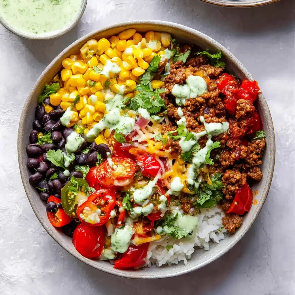 Ground Beef Burrito Bowls Recipe - Recipe Image