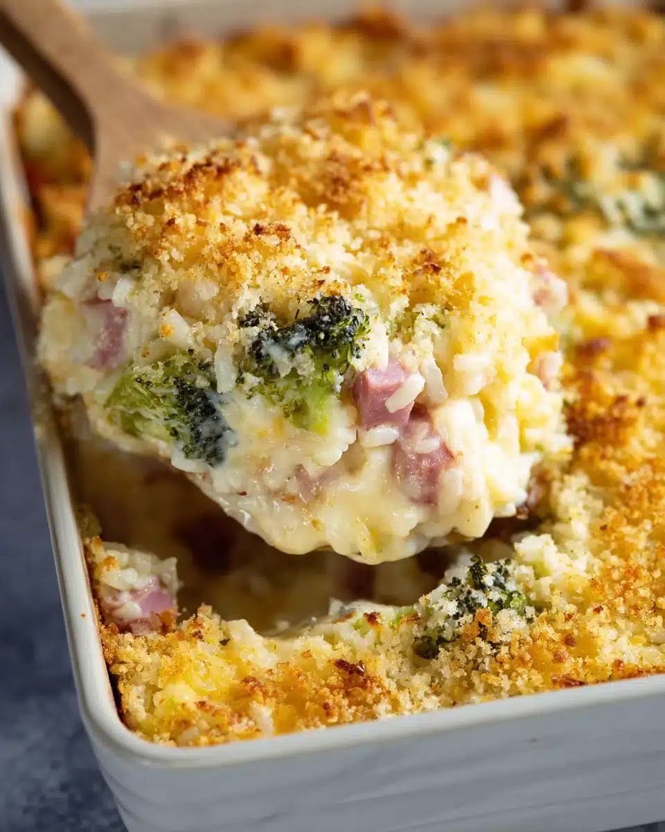 Ham Casserole with Broccoli and Rice Recipe