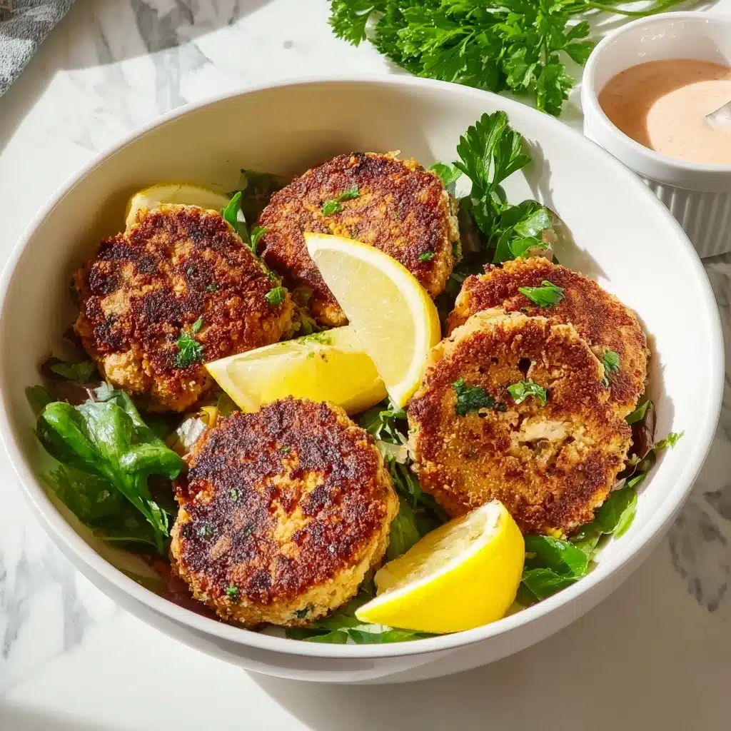 The Best Salmon Patties Recipe with a Homemade Sauce Recipe - Recipe Image