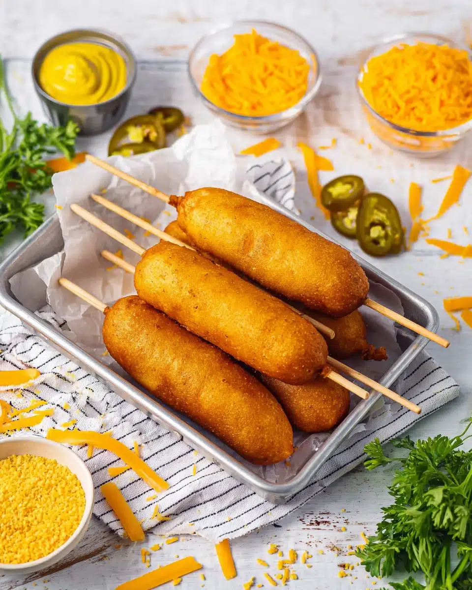 Cheesy Jalapeño Corn Dogs Recipe