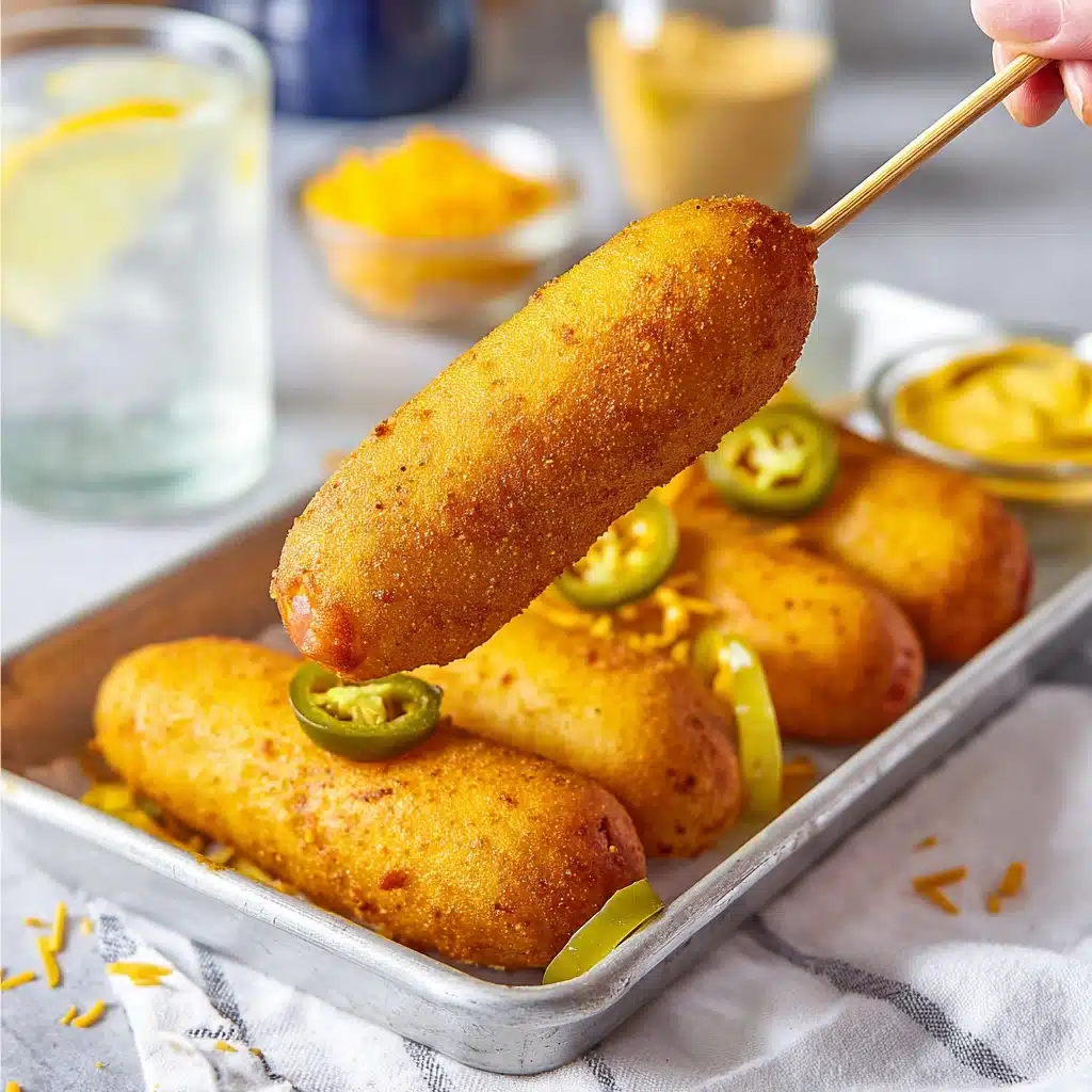 Cheesy Jalapeño Corn Dogs Recipe - Recipe Image