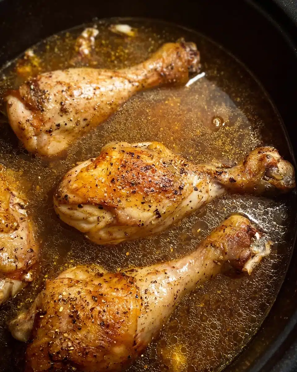 Crockpot Smothered Chicken Legs Recipe