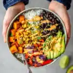 Vegan Sweet Potato Burrito Bowl Recipe