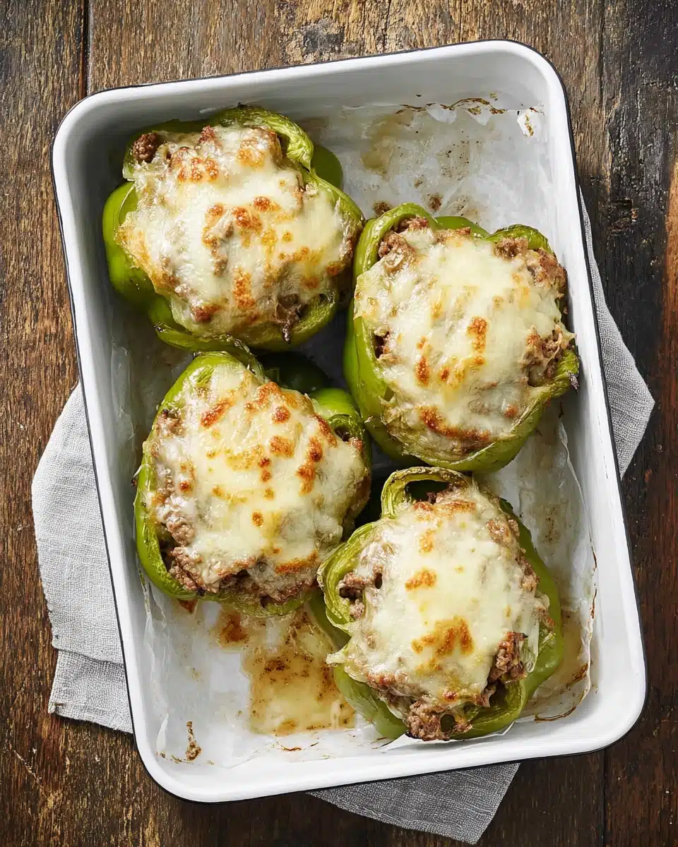 Philly Cheesesteak Stuffed Peppers Recipe