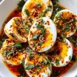 Spicy Chili Garlic Deviled Eggs Recipe