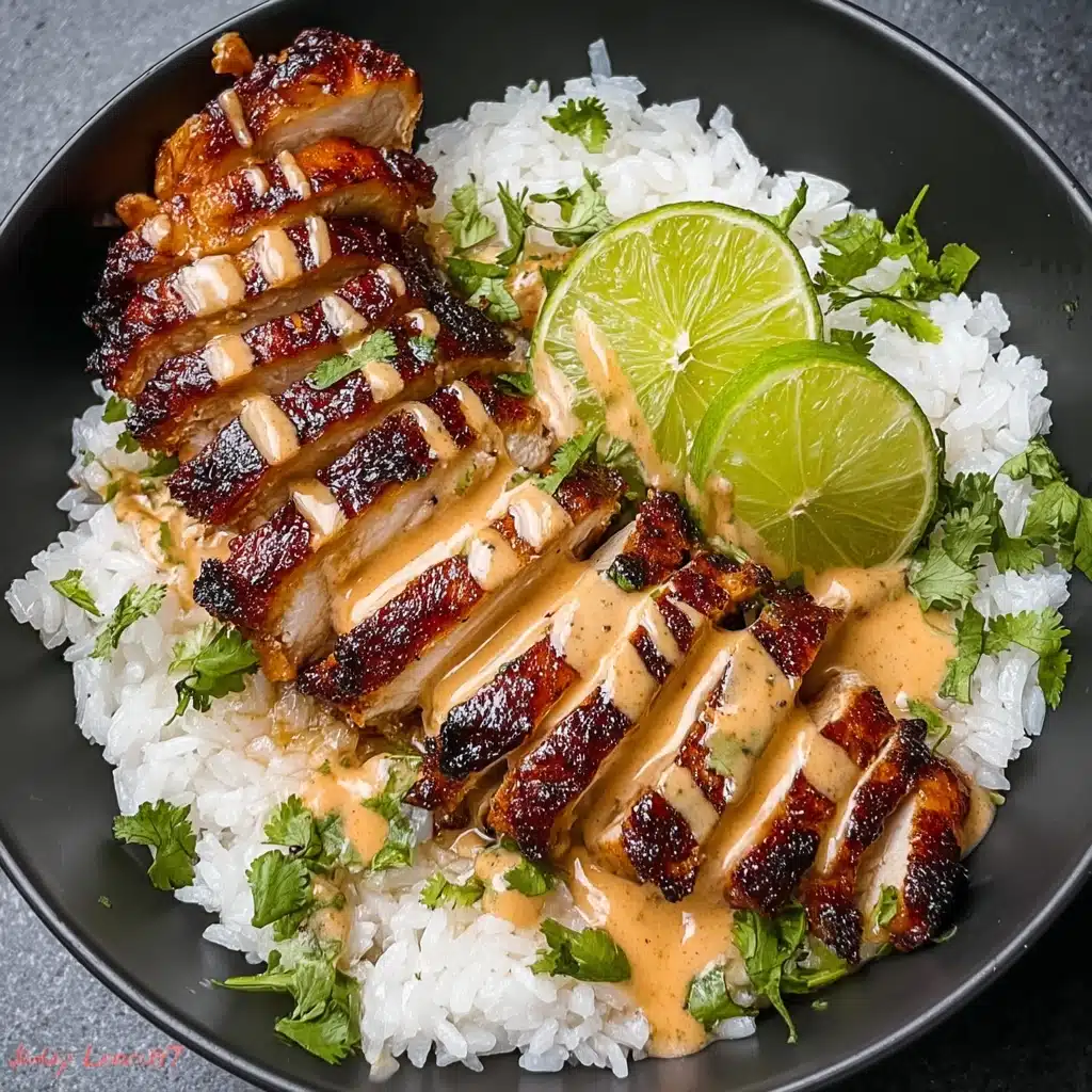 Sweet Chili Chicken Bowl with Coconut Lime Drizzle Recipe - Recipe Image