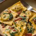 Creamy Tuscan Ravioli Recipe