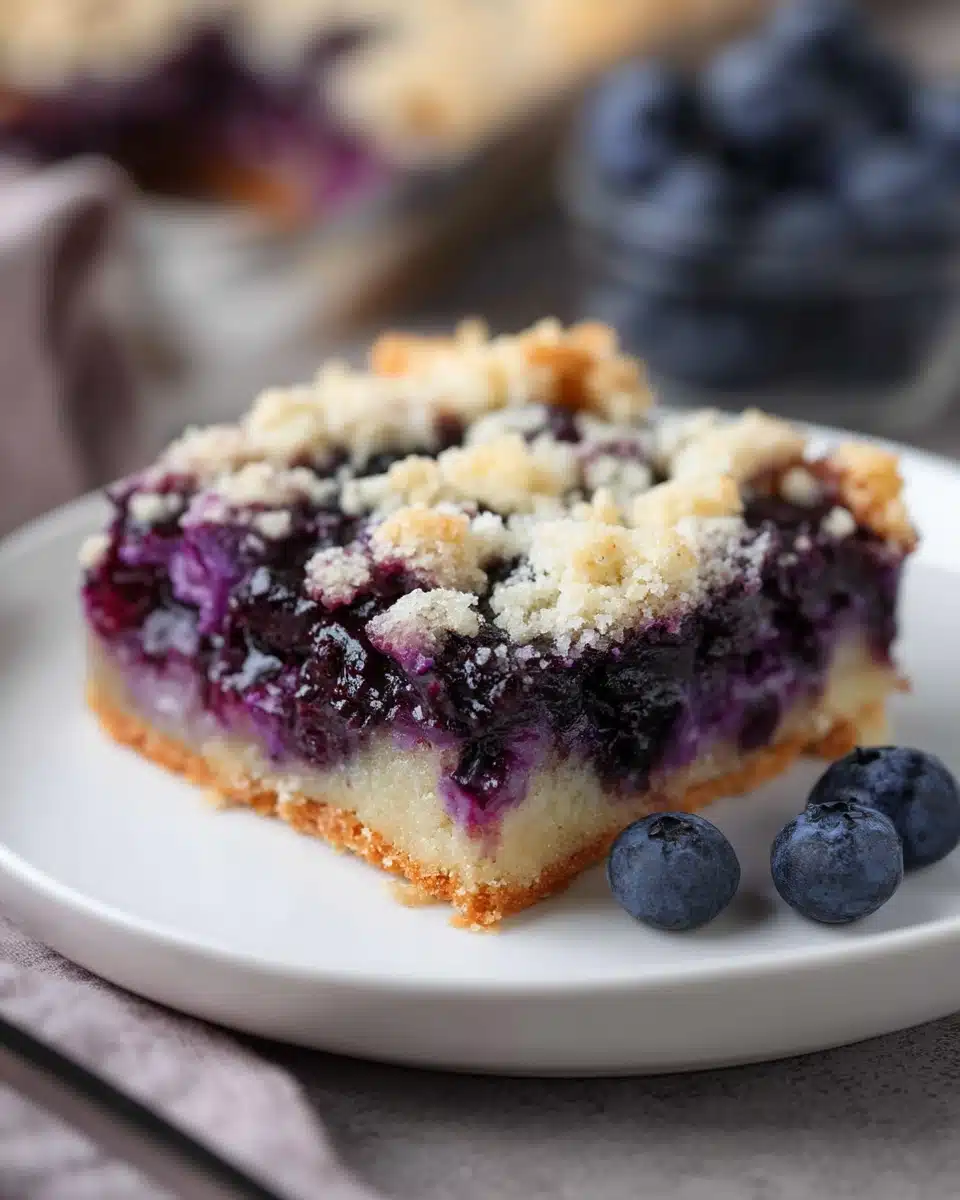 Easy Blueberry Pie Bars Recipe