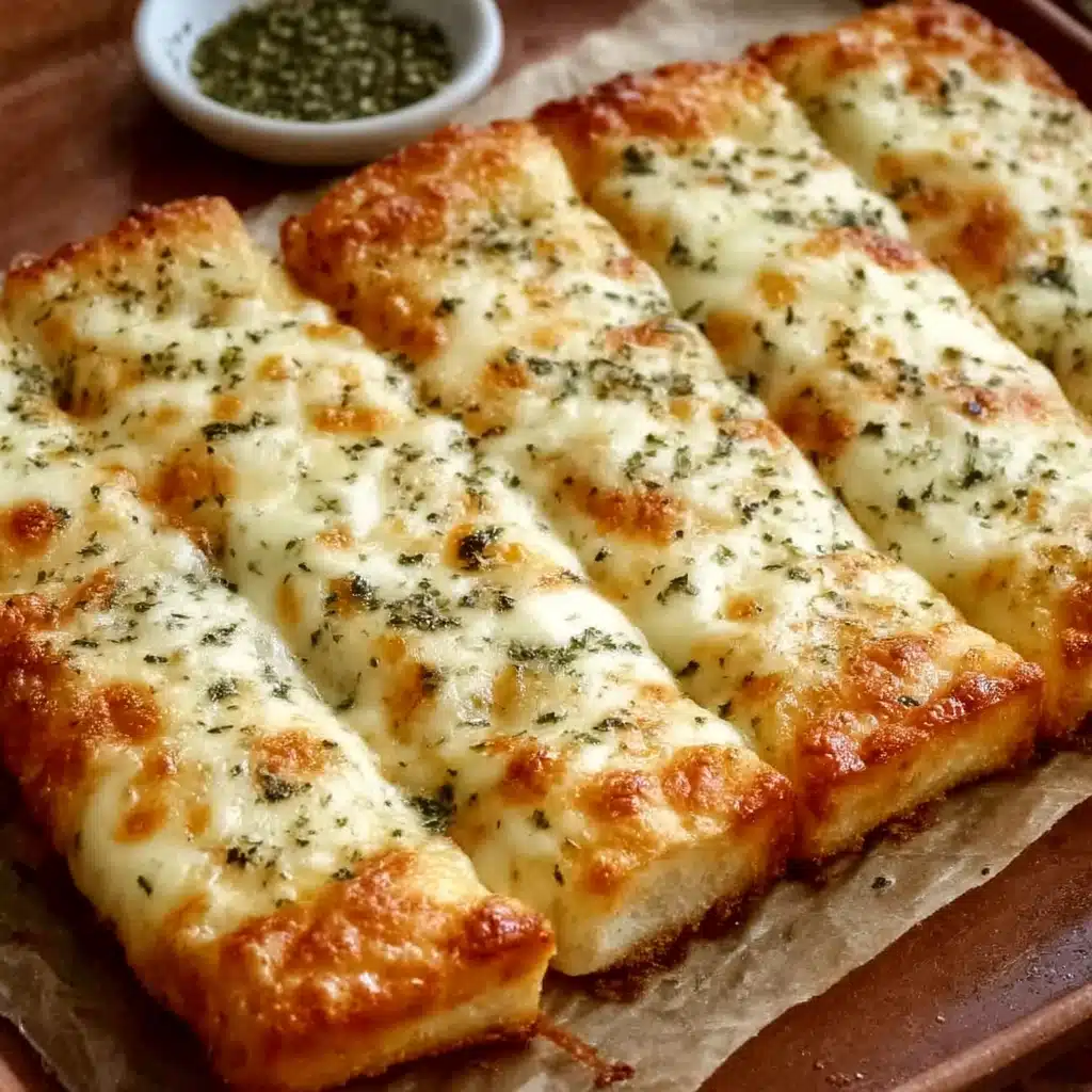 Homemade Cheesy Breadsticks Recipe - Recipe Image