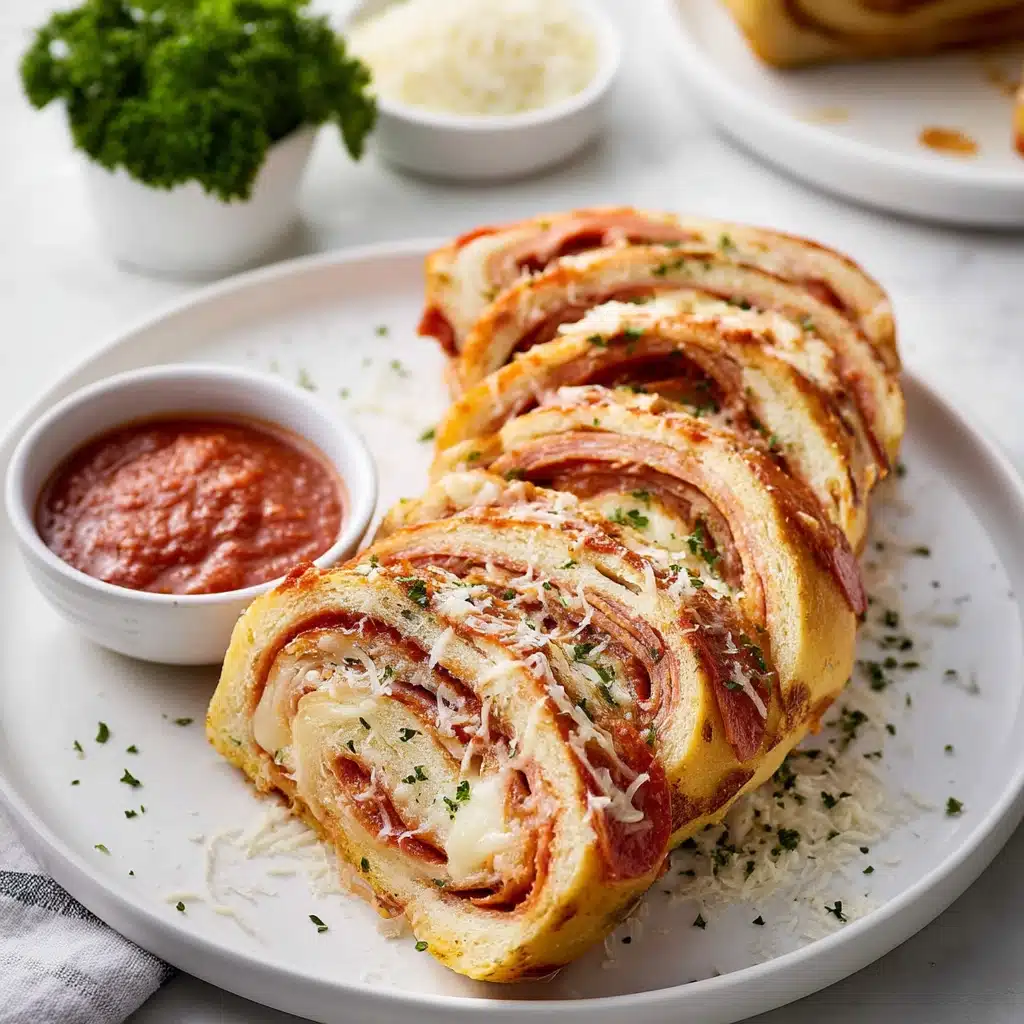 Cheesy Pepperoni Stromboli Recipe - Recipe Image