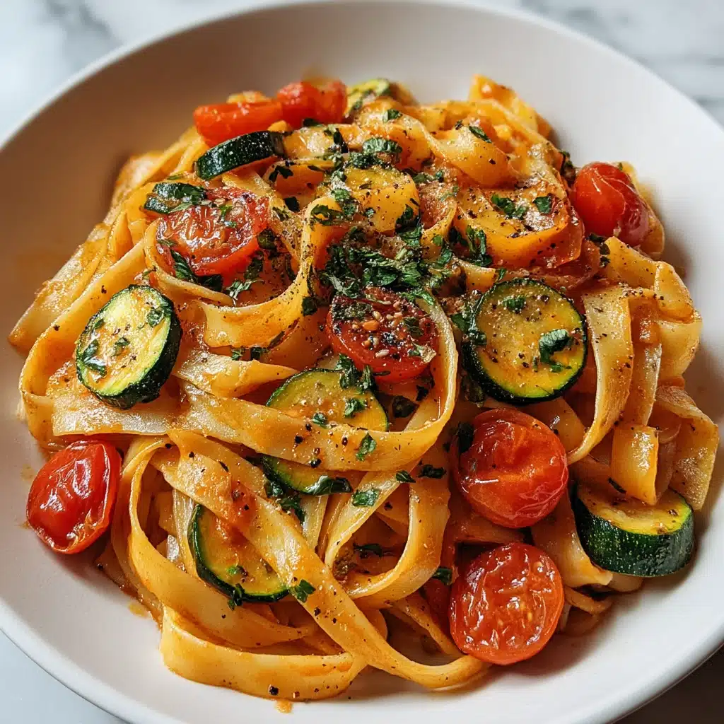 Tomato Zucchini Pasta Recipe - Recipe Image