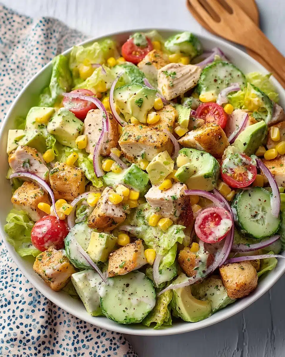 Healthy Ranch Chicken Salad Recipe