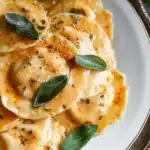 Sage Brown Butter Sauce Butternut Squash Ravioli Recipe