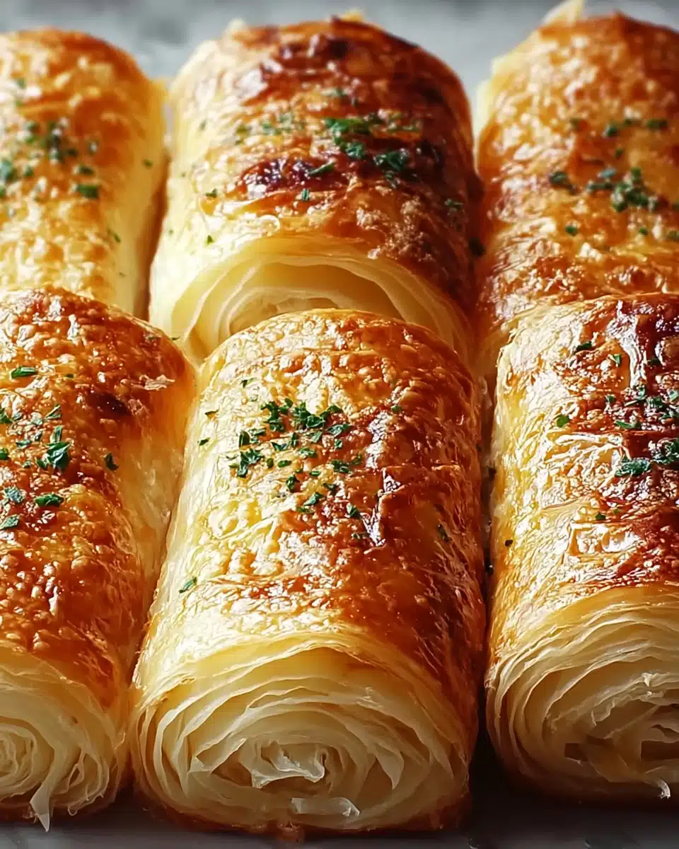 Cheesy Garlic Butter Roll Ups Recipe