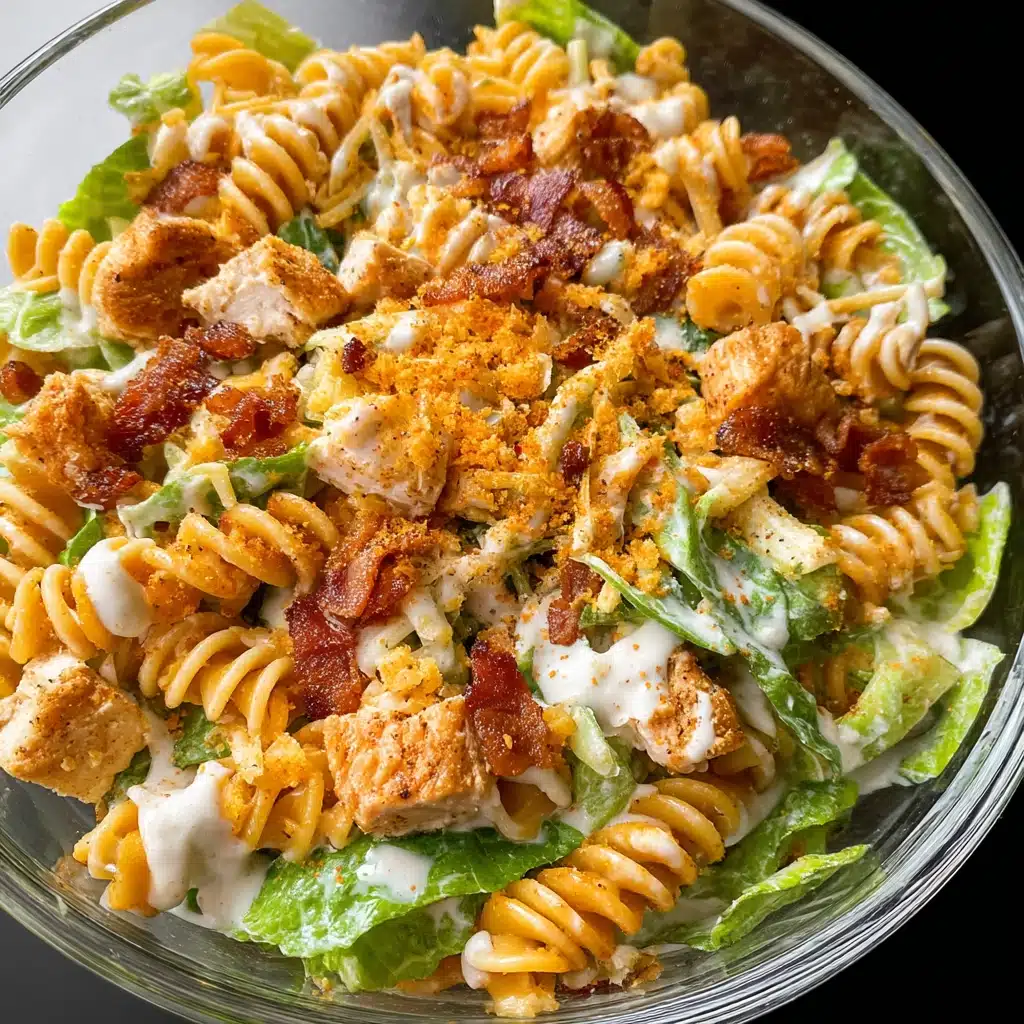 Chicken Bacon Ranch Pasta Salad Recipe - Recipe Image