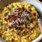 Pumpkin Risotto with Bacon & Parmesan Recipe