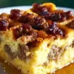 Sausage & Maple Waffle Bake Recipe