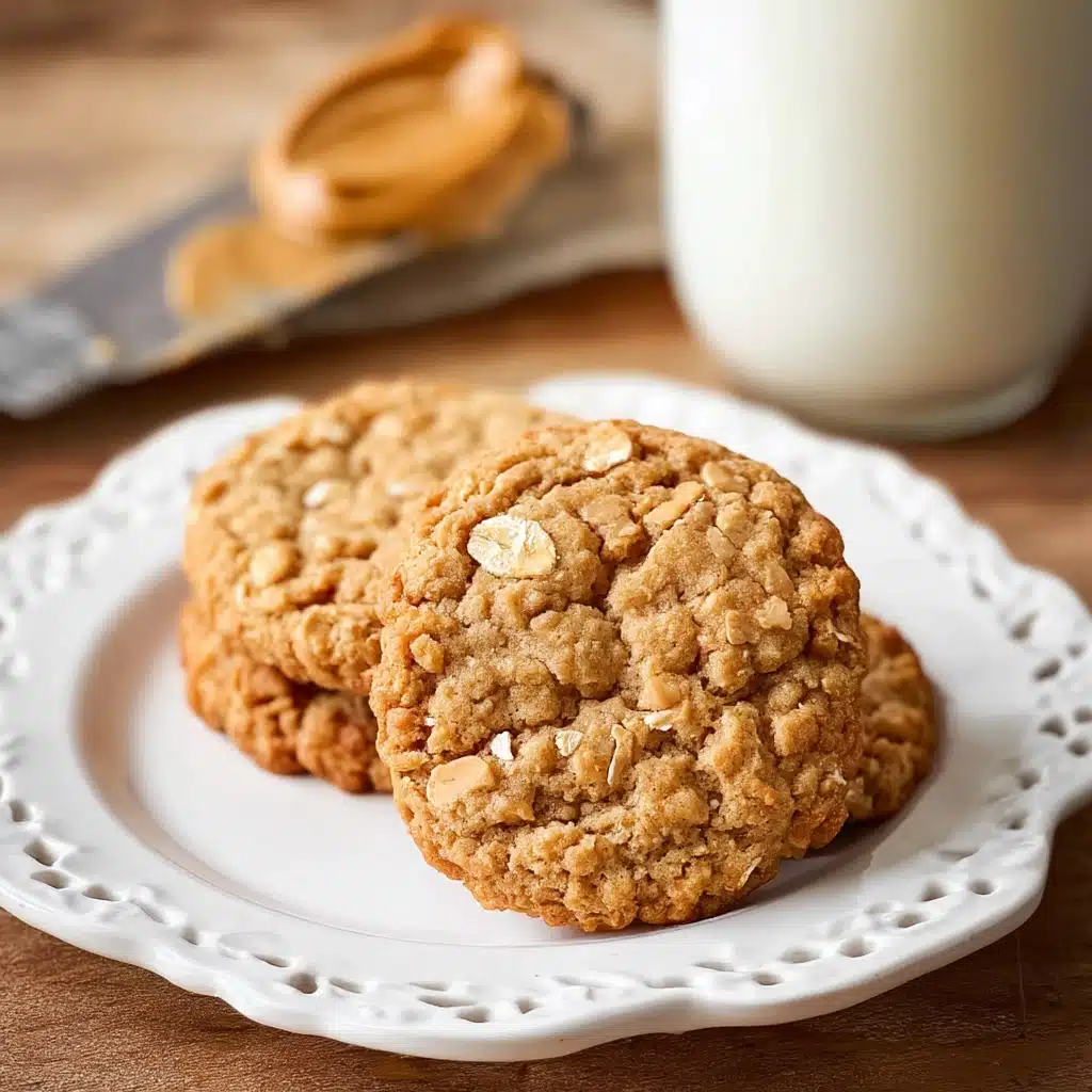 Peanut Butter Oatmeal Cookies Recipe - Recipe Image