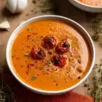 Creamy Roasted Garlic Tomato Soup Recipe
