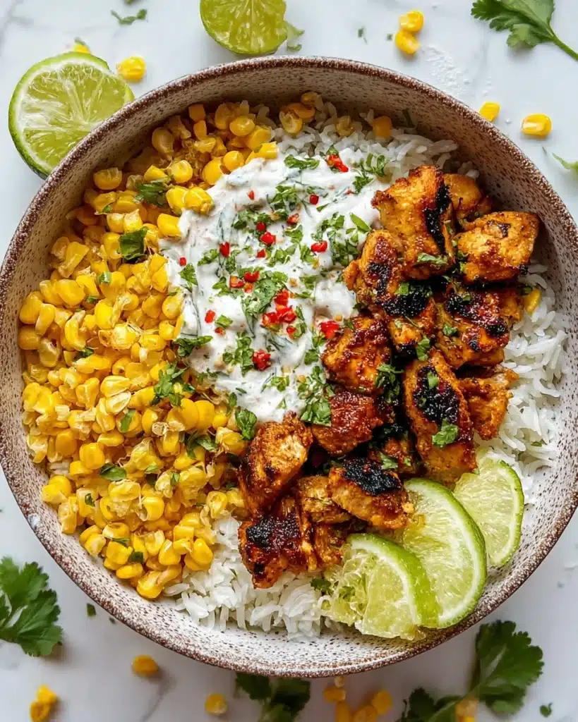 Street Corn Chicken Rice Bowl Recipe