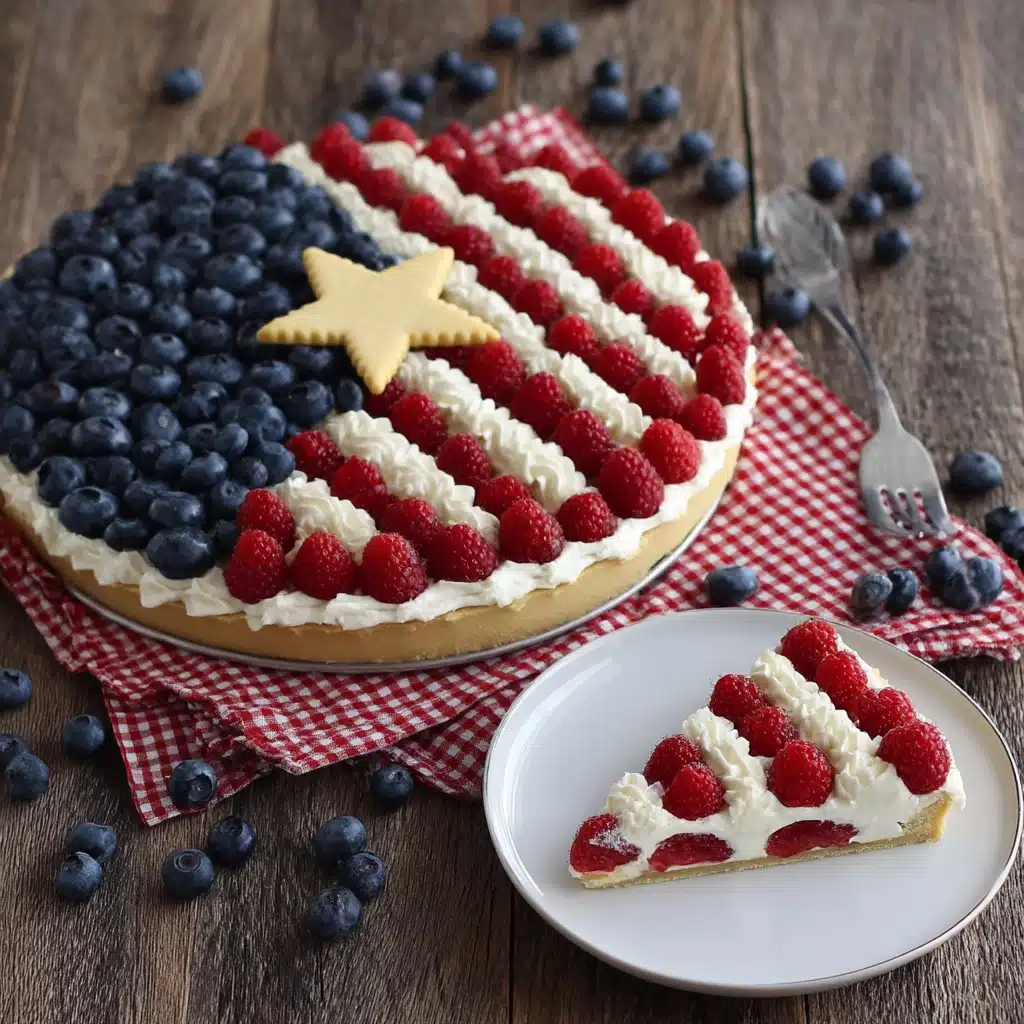 Easy American Flag Fruit Pizza Recipe - Recipe Image