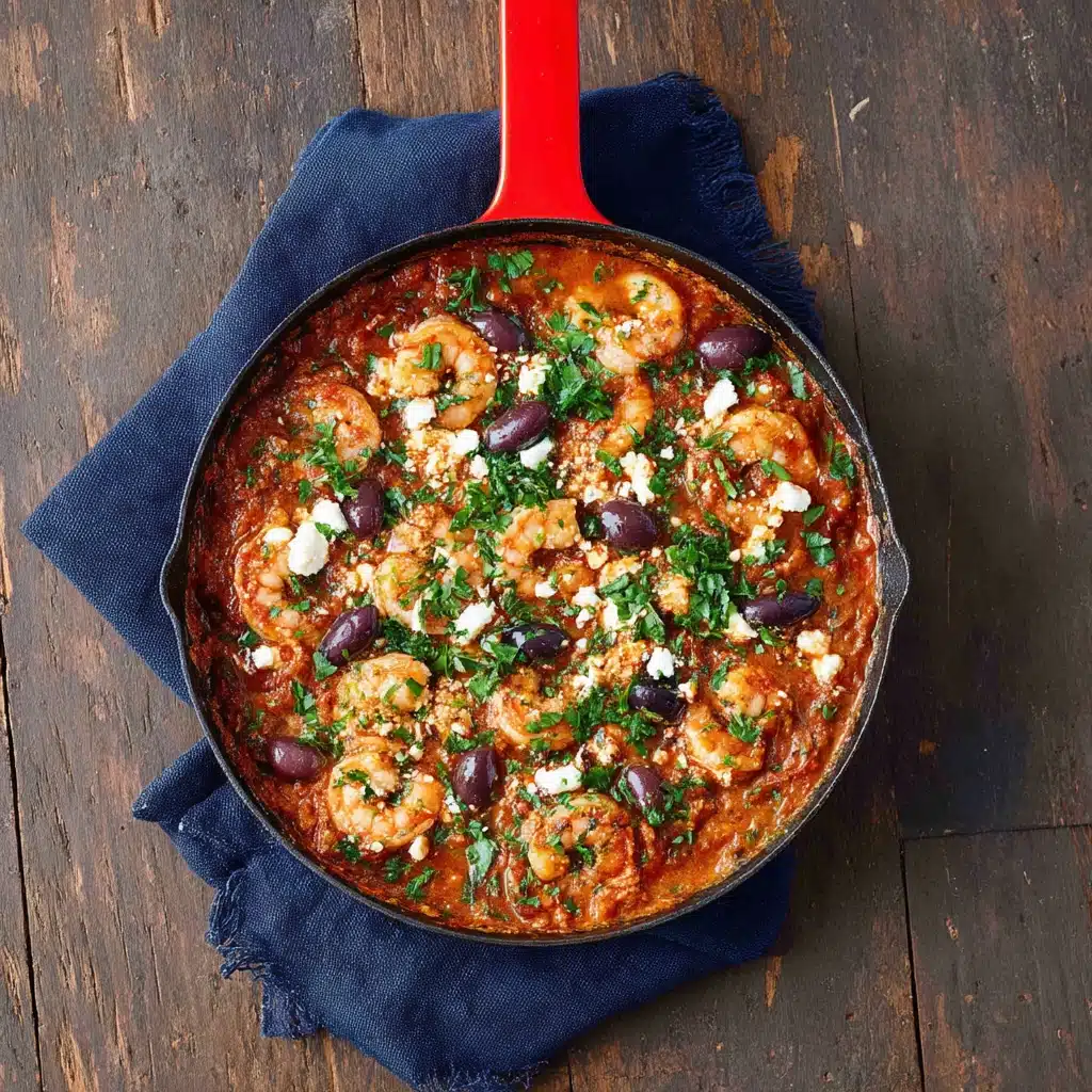 Greek Shrimp with Tomatoes and Feta Recipe - Recipe Image