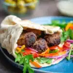 Moroccan Meatballs with a Fresh Carrot Salad Recipe
