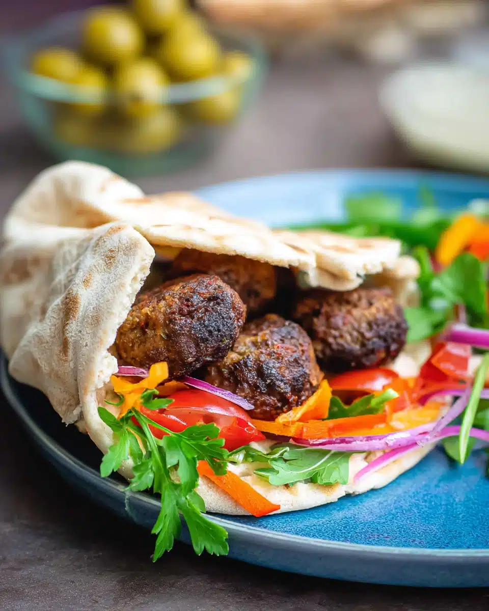 Moroccan Meatballs with a Fresh Carrot Salad Recipe