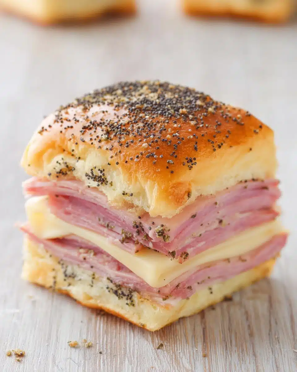 Ham and Cheese Sliders on Hawaiian Rolls Recipe