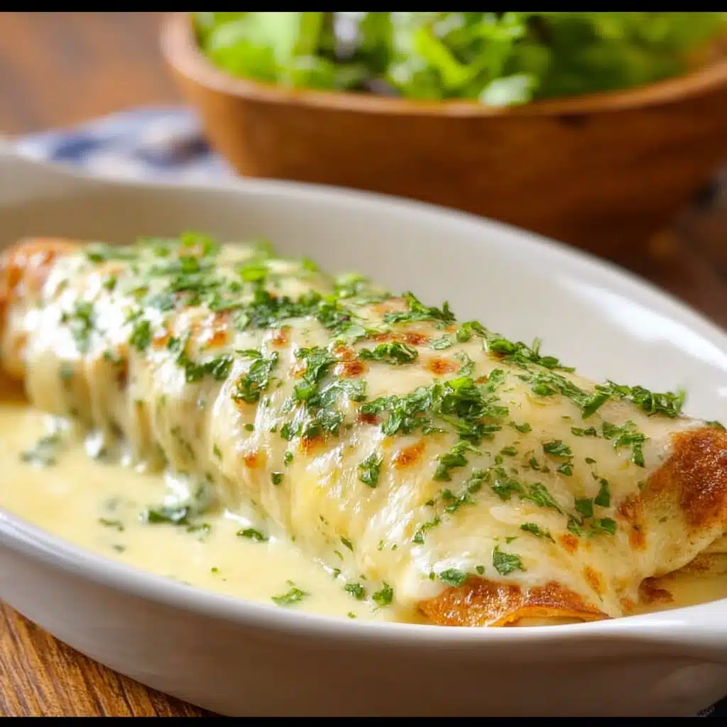 Chicken and Mushroom Crepes au Gratin Recipe - Recipe Image