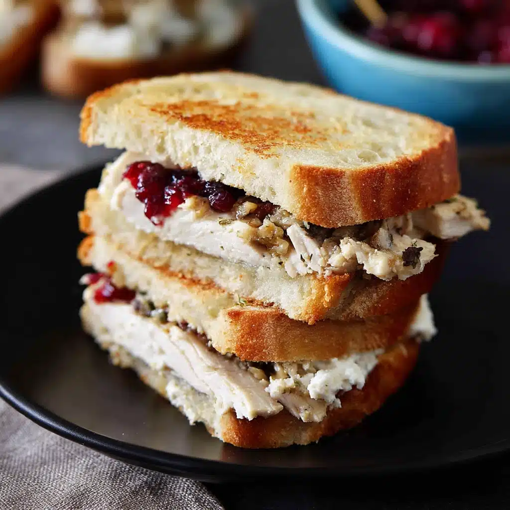 Leftover Turkey Sandwich with all Thanksgiving flavours Recipe - Recipe Image