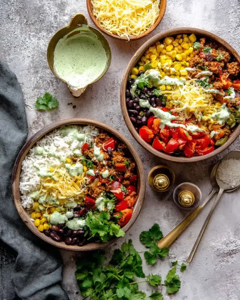 Ground Beef Burrito Bowls Recipe