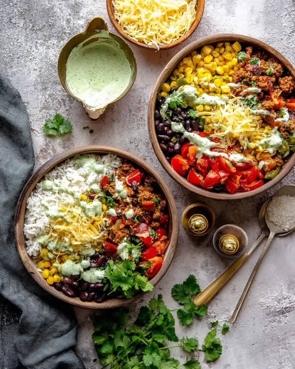 Ground Beef Burrito Bowls Recipe