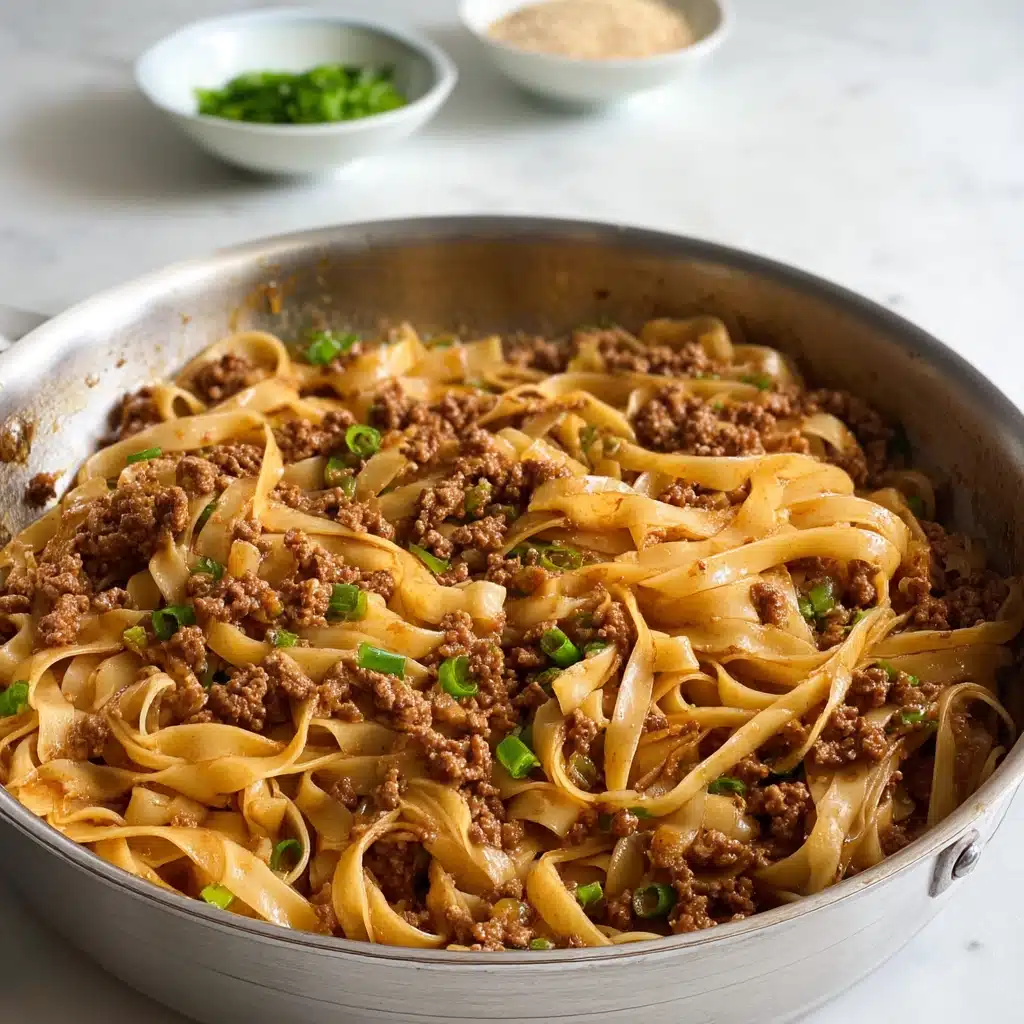 Mongolian Ground Beef Noodles Recipe - Recipe Image