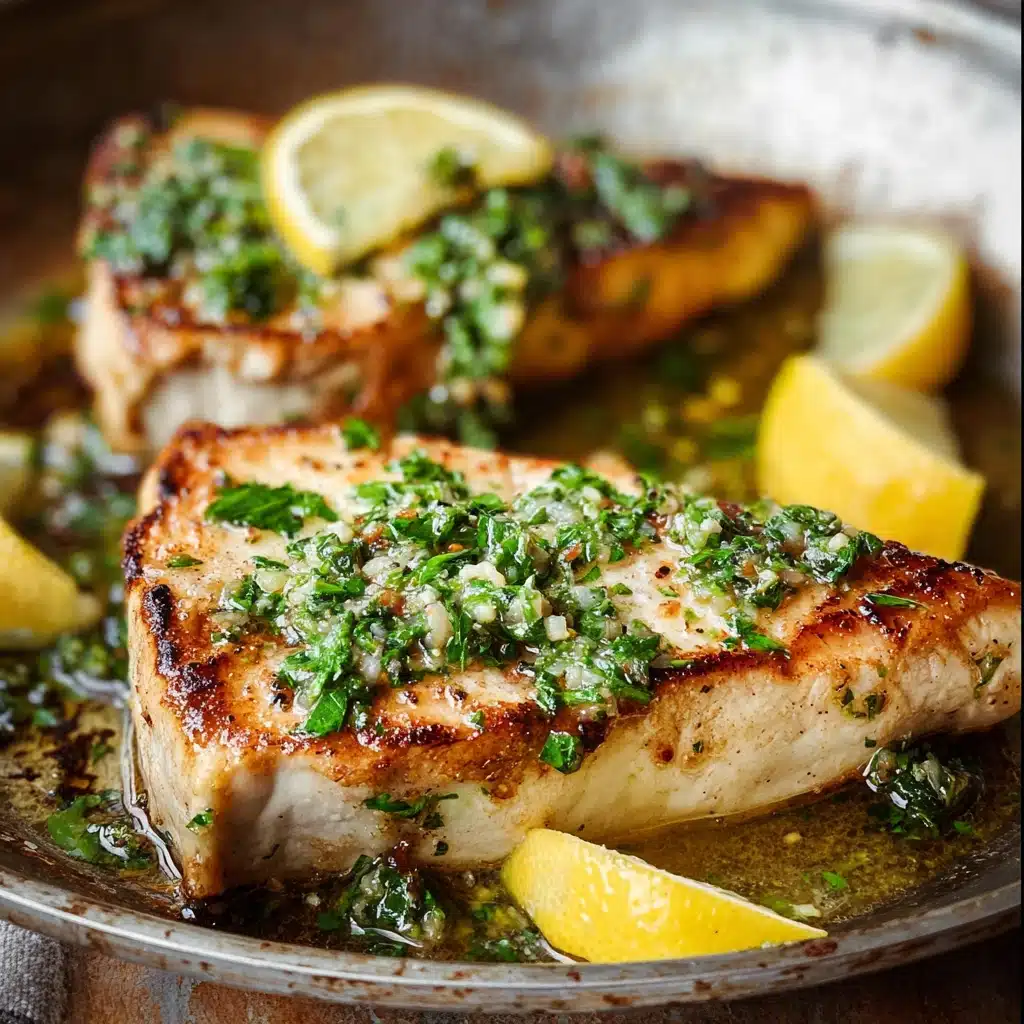 Lemon Garlic Swordfish Recipe - Recipe Image