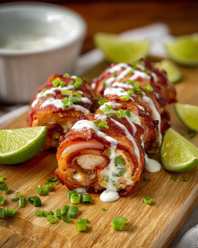 Bacon Wrapped Jalapeno Stuffed Chicken Recipe