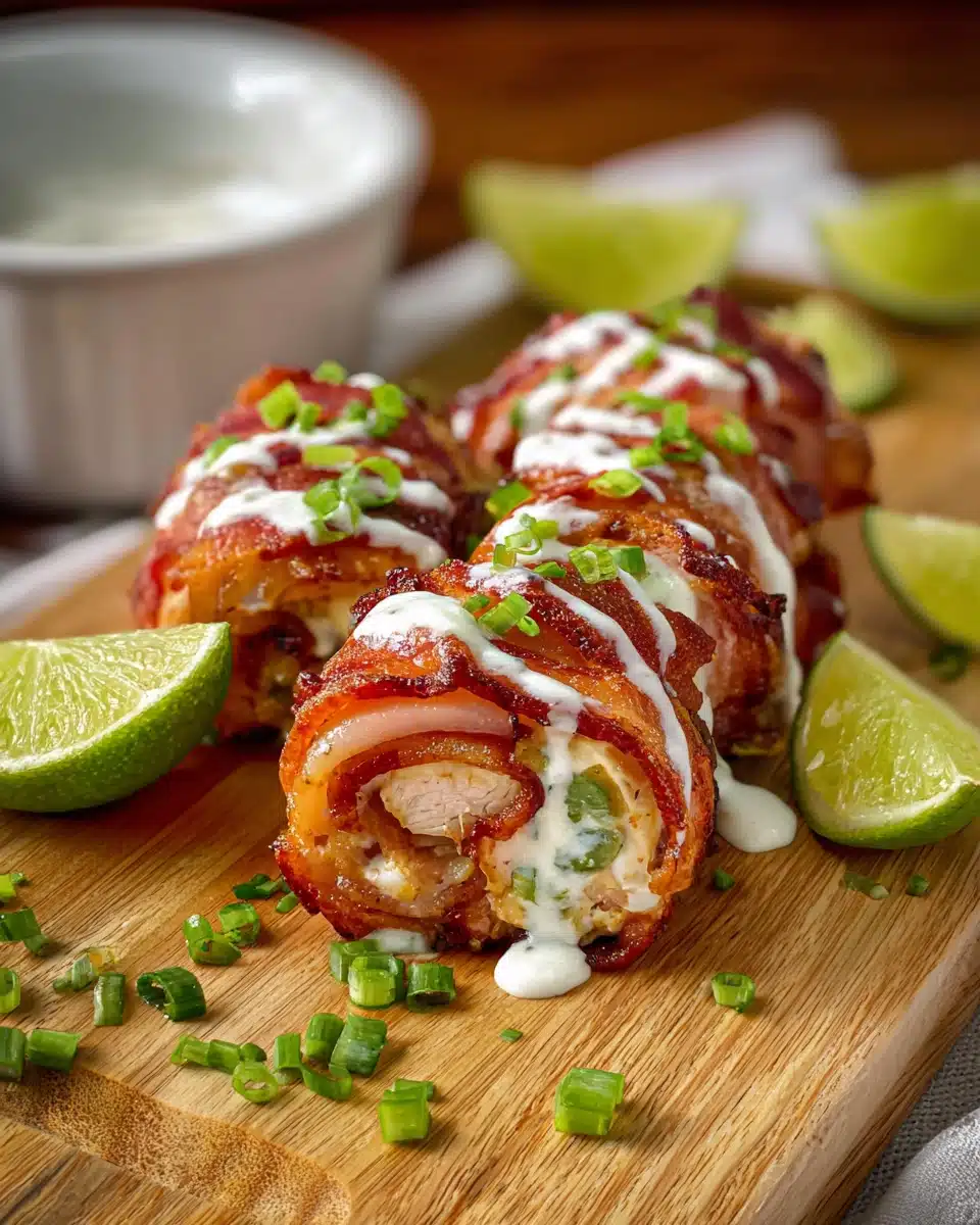 Bacon Wrapped Jalapeno Stuffed Chicken Recipe