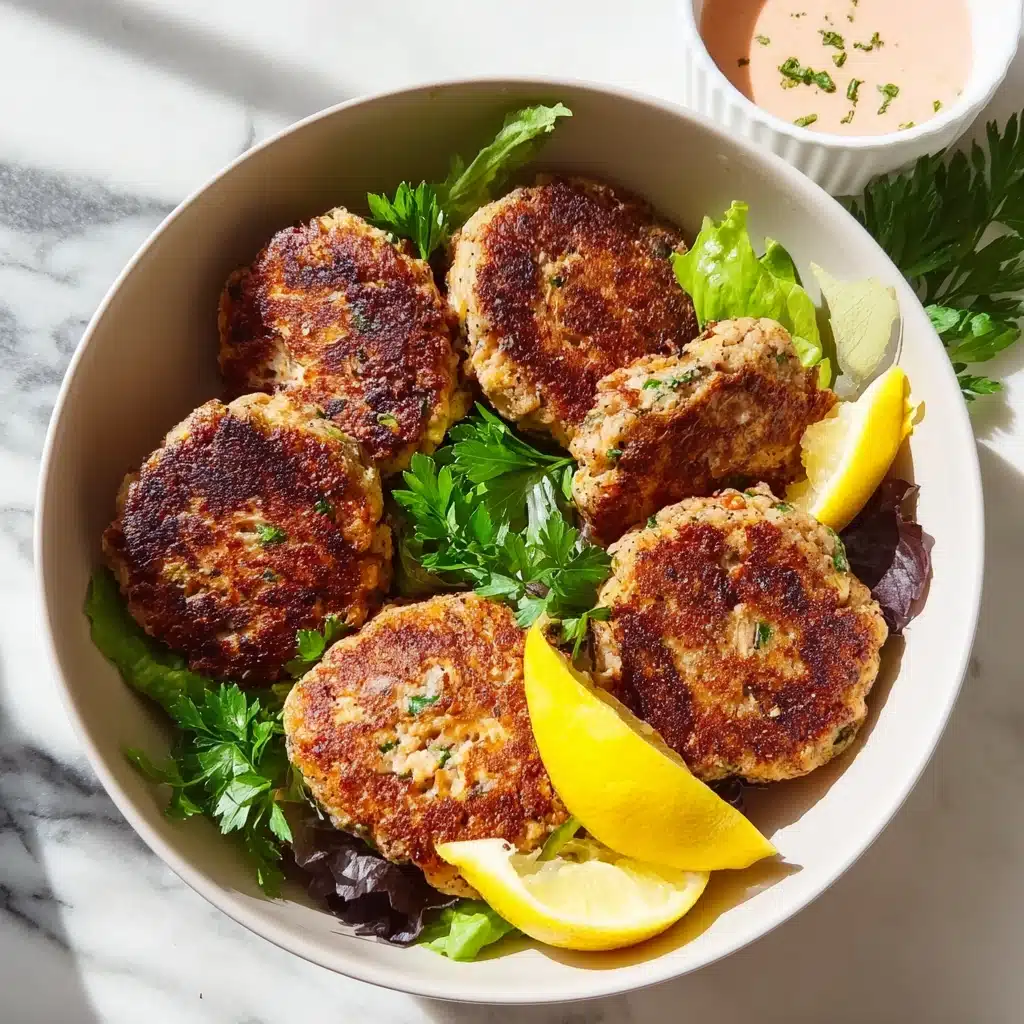 The Best Salmon Patties Recipe with a Homemade Sauce Recipe - Recipe Image