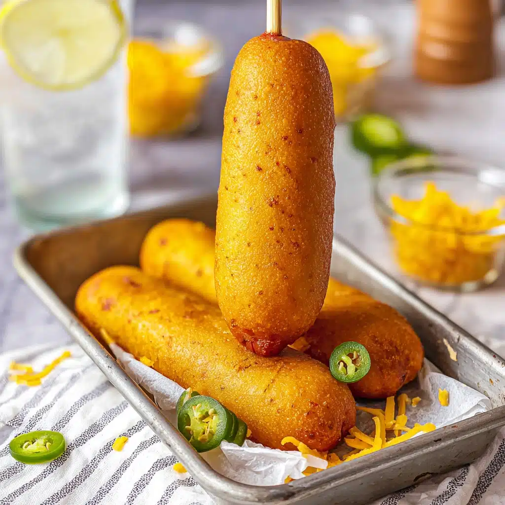 Cheesy Jalapeño Corn Dogs Recipe - Recipe Image