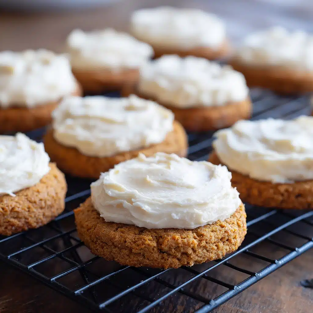 Pumpkin Cookies with Cream Cheese Frosting Recipe - Recipe Image