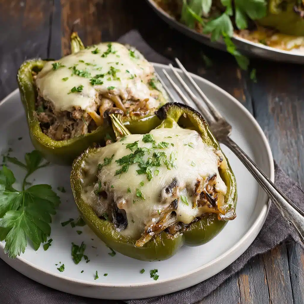 Philly Cheesesteak Stuffed Peppers Recipe - Recipe Image