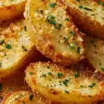 Baked Garlic Parmesan Potato Wedges Recipe