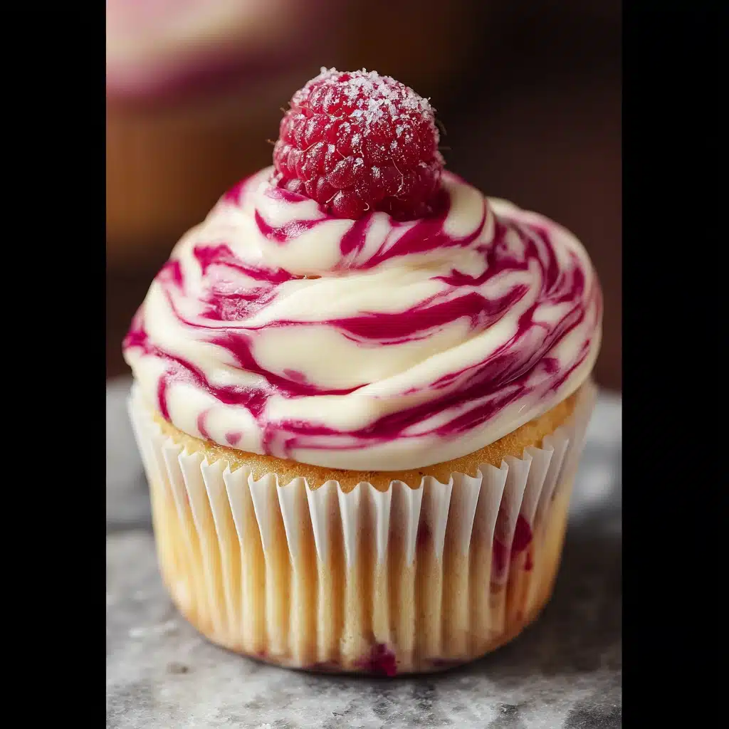 Raspberry Swirl Cupcakes Recipe - Recipe Image