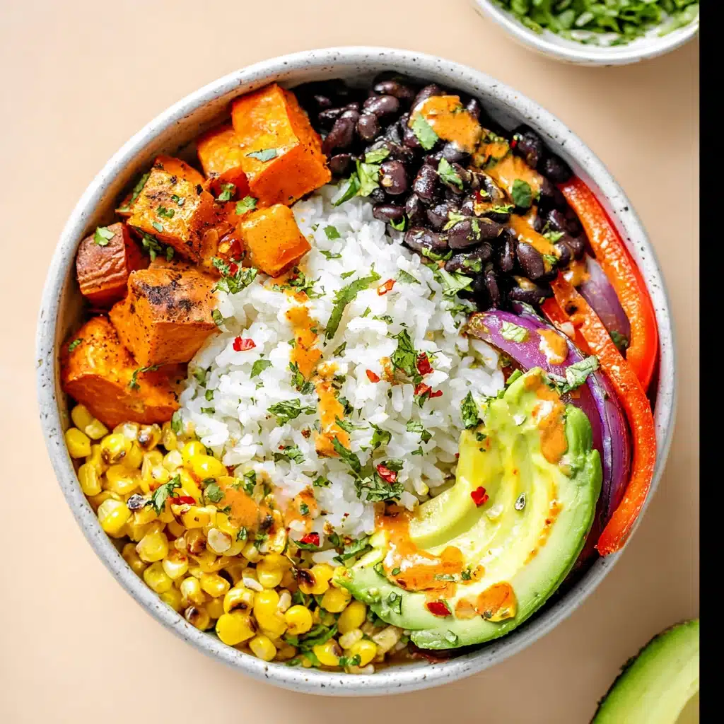 Vegan Sweet Potato Burrito Bowl Recipe - Recipe Image
